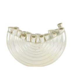 Decofinder Vase Keramik, Silber  | Schubiger Möbel