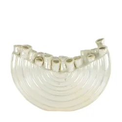 Decofinder Vase Keramik, Silber  | Schubiger Möbel