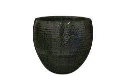 Decofinder Gefäss Thom, Metall, Waldgrün H: 37 cm  | Schubiger Möbel