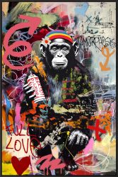 image LAND Gemälde Love & Peace!  | Schubiger Möbel
