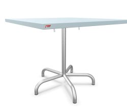 Schaffner Metalltisch Säntis Quadratisch Feuerverzinkt Blau | Schubiger Möbel