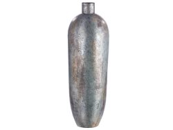 Gilde Vase Metall Grau Blau H: 92 cm  | Schubiger Möbel