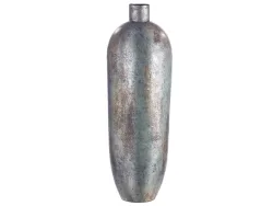 Gilde Vase Metall Grau Blau H: 92 cm  | Schubiger Möbel