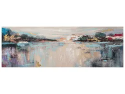 image LAND Bild Abstrackter Seeblick Mehrfarbig | Schubiger Möbel