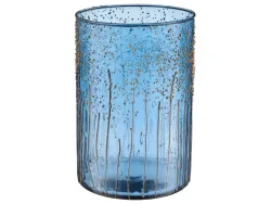 Gasper Windlicht Glas, Royalblau  | Schubiger Möbel