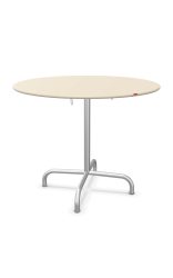 Schaffner Metalltisch Rigi Rund Feuerverzinkt Beige | Schubiger Möbel