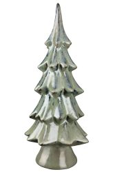 Gilde Weihnachtsbaum Tanne, Keramik, Grün H: 37 cm  | Schubiger Möbel