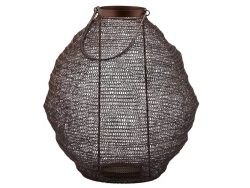Edg Laterne Metallgeflecht Dunkel H: 43 cm  | Schubiger Möbel