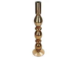 Kersten Kerzenleuchter Glas Amber H: 40 cm Mehrfarbig | Schubiger Möbel