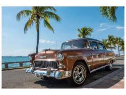 image LAND Alubild Oldtimer Auf Kuba  | Schubiger Möbel