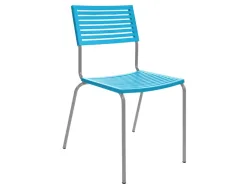 Schaffner Gartenstuhl Lamello Blau | Schubiger Möbel
