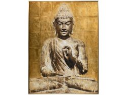 image LAND Bild Goldener Buddha 2 Gelb | Schubiger Möbel