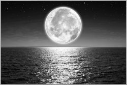 image LAND Bild mit Rahmen Vollmond  | Schubiger Möbel
