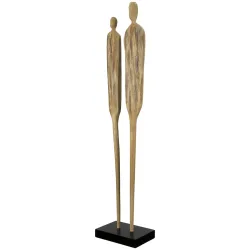 Gilde Figur Person Tow Holz Natur H: 67 cm  | Schubiger Möbel
