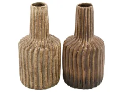 Decofinder Vase Keramik Braun H: 22 cm  | Schubiger Möbel