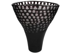 Kersten Vase Glas Schwarz H: 32 cm  | Schubiger Möbel