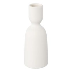 Gasper Kerzenständer Malmö Porzellan Weiss H: 13 cm  | Schubiger Möbel