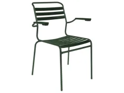 Schaffner Lättli-Stuhl Säntis mit Armlehnen Grün | Schubiger Möbel