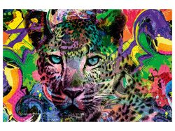 image LAND Digitaldruck auf Glas Pop Art Leopard  | Schubiger Möbel