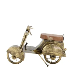 Decofinder Figur Roller, Antikes Gold H: 20 cm  | Schubiger Möbel