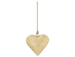 Decofinder Aufhänger Herz Antik Gold H: 10 cm  | Schubiger Möbel