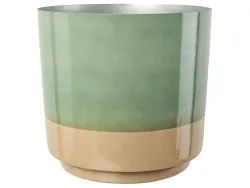 Gasper Gefäss Colores, Metall Salbei H: 25 cm Grün | Schubiger Möbel