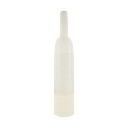 Decofinder Vase Flasche, Keramik, Weiss H: 70 cm  | Schubiger Möbel