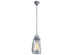 Eglo Pendellampe Bradford Silber Stahl 14 cm 110 cm - Farbe: antiksilber - Pendellampe