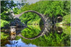 image LAND Bild mit Rahmen Rakotzbrücke  | Schubiger Möbel