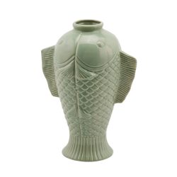 Edg Vase Fisch Salbei H: 30 cm  | Schubiger Möbel