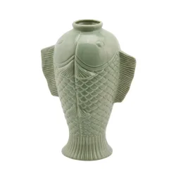 Edg Vase Fisch Salbei H: 30 cm  | Schubiger Möbel