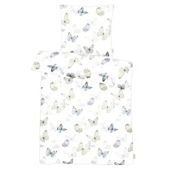 Apelt Bettwäsche-Set Papillon Hellblau Blau | Schubiger Möbel