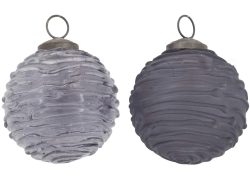 Decofinder Baumkugel Glas Grünblau D: 7 cm  | Schubiger Möbel