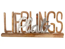 Gilde Figur Schriftzug Lieblingsplatz  | Schubiger Möbel