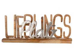 Gilde Figur Schriftzug Lieblingsplatz  | Schubiger Möbel