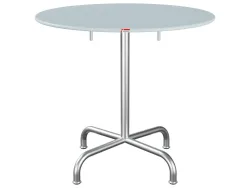 Schaffner Metalltisch Rigi Rund Feuerverzinkt Blau | Schubiger Möbel