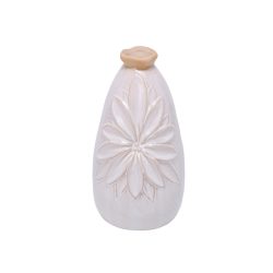 Decofinder Vase Kallimasia Keramik Weiss Weiss | Schubiger Möbel