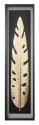 Gilde Bild Golden Leaf, Blattmotiv, Gold H: 160 cm  | Schubiger Möbel