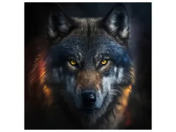 image LAND Acrylglasbild Mysterious Wolf  | Schubiger Möbel