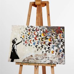 image LAND Gemälde Butterfly Girl  | Schubiger Möbel