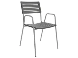 Schaffner Gartenstuhl Lamello m. Lehne Grau | Schubiger Möbel
