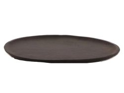 Dijk Tablett Oval Schwarz B: 22 cm  | Schubiger Möbel