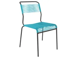 Schaffner Spaghetti-Stuhl Säntis Blau | Schubiger Möbel