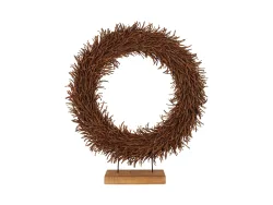 Decofinder Kranz Rattan Auf Fuss, Natur, H:94 cm  | Schubiger Möbel