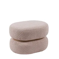 Edg Hocker Oval Rosa B: 41 cm  | Schubiger Möbel