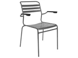 Schaffner Lättli-Stuhl Säntis mit Armlehnen Grau | Schubiger Möbel