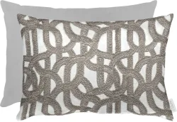 Apelt Kissenhülle Rafia, Grau B: 35 cm  | Schubiger Möbel