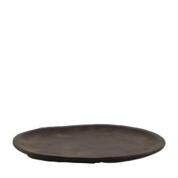 Decofinder Tablett Aluminium, Schwarz D: 17 cm  | Schubiger Möbel