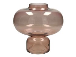 Kersten Vase Glas, Rosé H: 20 cm  | Schubiger Möbel