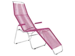 Schaffner Spaghetti-Liege Brissago Feuerverzinkt Rosa | Schubiger Möbel